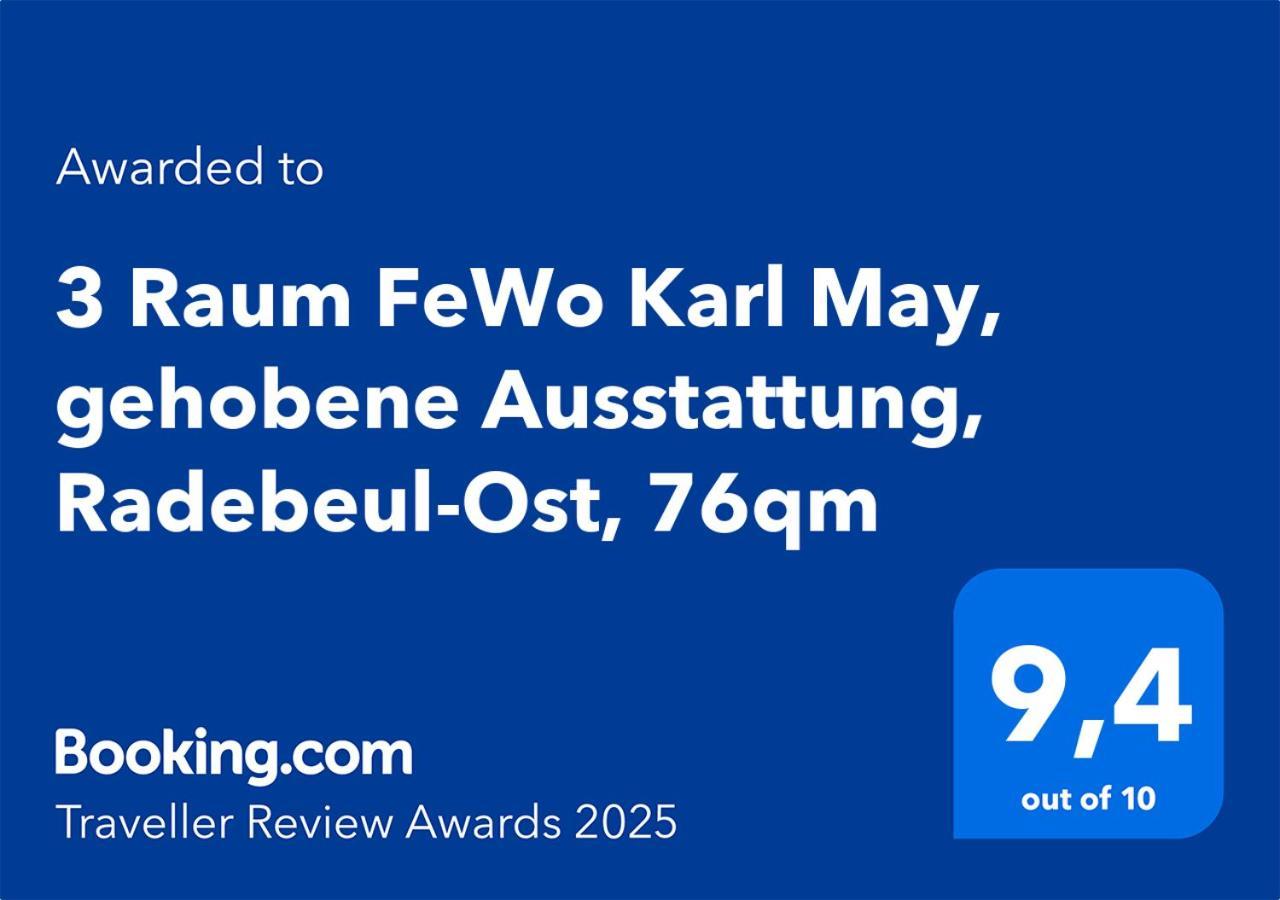 3 Raum Fewo Karl May, Gehobene Ausstattung, Radebeul-Ost, 76Qm Esterno foto